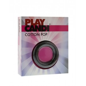 Чёрное эрекционное кольцо PLAY CANDI COTTON POP BLACK