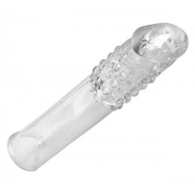Удлиняющая насадкаThick Stick Clear Textured Penis Extender - 17,8 см.